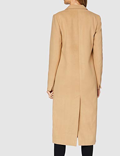 Marca Amazon - find. Abrigo Largo Mujer, Beige (Camel), 46, Label: XXL