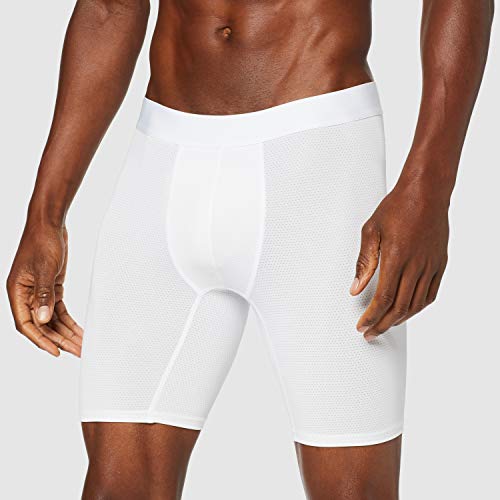 Marca Amazon - find. Bóxer Largos de Deporte para Hombre, Pack de 2, Blanco (White), XS, Label: XS