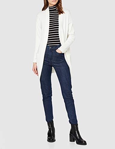 Marca Amazon - find. Chaqueta Larga Mujer, Blanco (Blanco), 46, Label: XXL