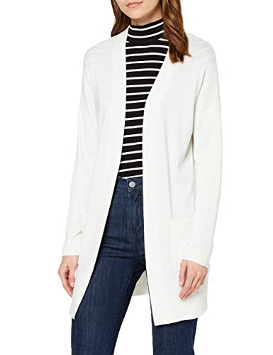 Marca Amazon - find. Chaqueta Larga Mujer, Blanco (Blanco), 46, Label: XXL