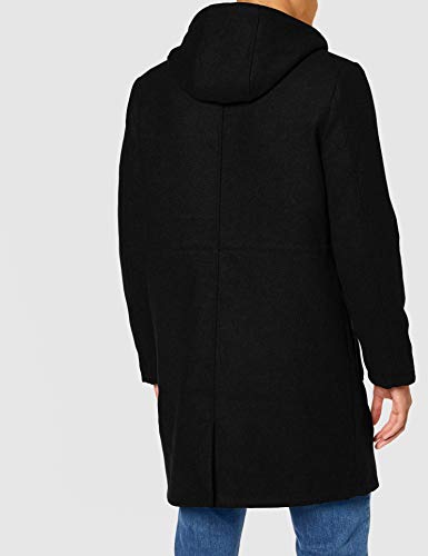 Marca Amazon - find. Chaqueta Utilitaria Hombre, Negro (Black), S, Label: S