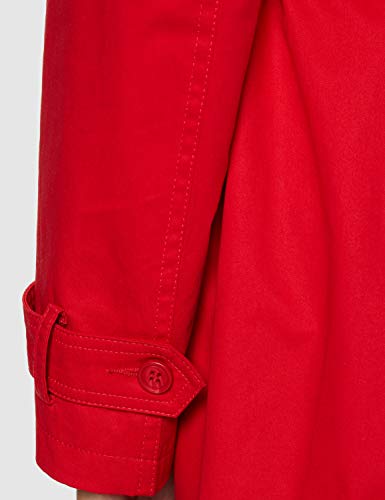 Marca Amazon - find. Gabardina Corta Estilo Trench para Mujer, Rojo (Bright Red), 48, Label: 3XL