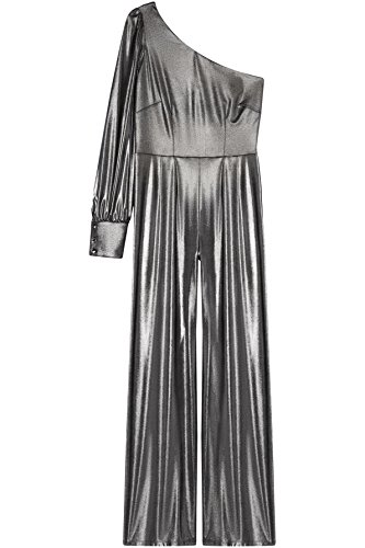 Marca Amazon - find. Mono Asimétrico para Mujer, Plateado (Silver), 36, Label: XS