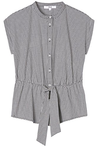 Marca Amazon - find. Pantalón Estampado con Lazada en la Cintura para Mujer, Negro (Black Mix), 38, Label: S