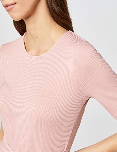 Marca Amazon - find. Rib Cropped Jumpsuit_18AMA040 - Jumpsuit Mujer, Pink, 40, Label: M