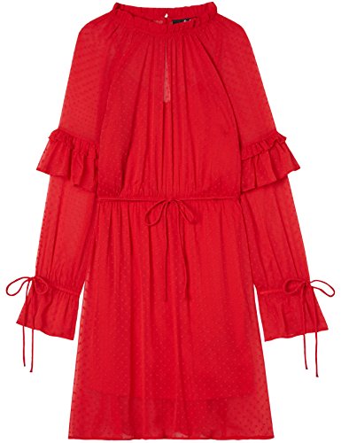 Marca Amazon - find. Vestido de Fiesta para Mujer, Rojo (Rot), 38, Label: S