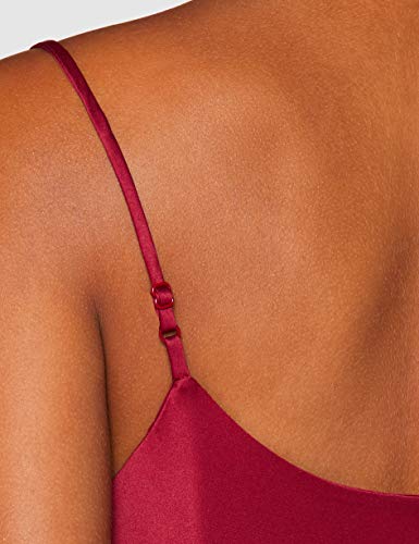 Marca Amazon - find. Vestido Midi de Satén Mujer, Multicolor (Multicoloured), 42, Label: L