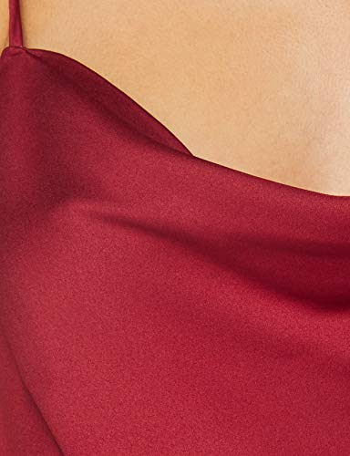 Marca Amazon - find. Vestido Midi de Satén Mujer, Multicolor (Multicoloured), 42, Label: L