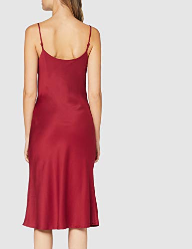 Marca Amazon - find. Vestido Midi de Satén Mujer, Multicolor (Multicoloured), 42, Label: L