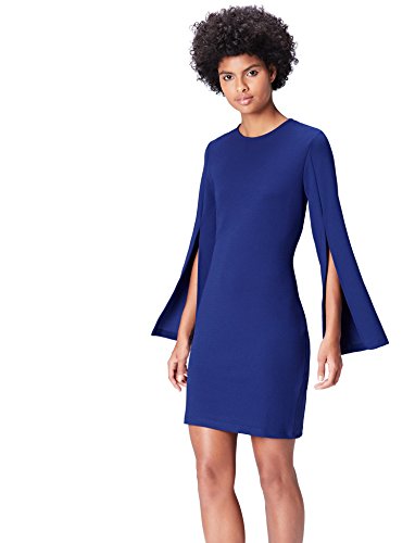 Marca Amazon - find. Vestido Mujer, Azul (Blau), 38, Label: S