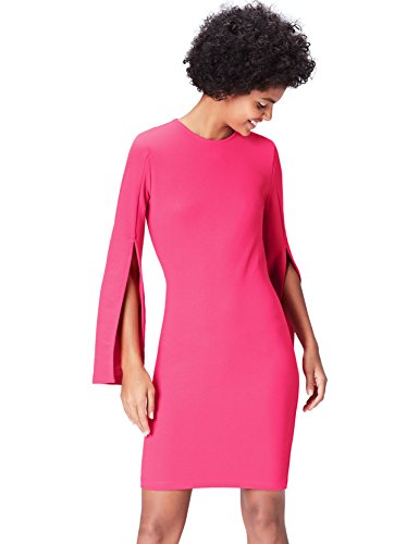 Marca Amazon - find. Vestido Mujer, Rosa (Cabaret Pink), 38, Label: S