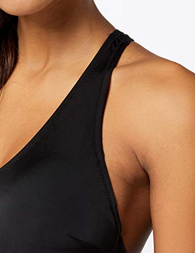 Marca Amazon - IRIS & LILLY Bañador con Espalda de Nadador Mujer, Negro (Nero), XS, Label: XS