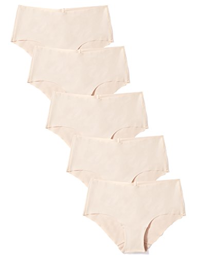 Marca Amazon - Iris & Lilly Braguita Mujer, Pack de 5, Beige (Pale Nude), XL, Label: XL