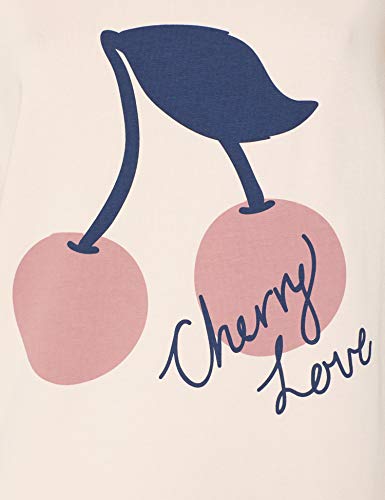 Marca Amazon - IRIS & LILLY Camisón de Manga Larga de Algodón Mujer, Rosa (Rose Smoke), L, Label: L