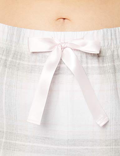 Marca Amazon - Iris & Lilly Pijama de Modal Mujer, Multicolor (White), S, Label: S