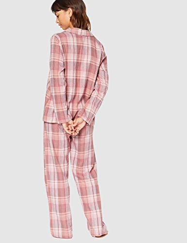 Marca Amazon - IRIS & LILLY Pijama de Modal Mujer, Rosa (Soft Pink&Berry), XS, Label: XS
