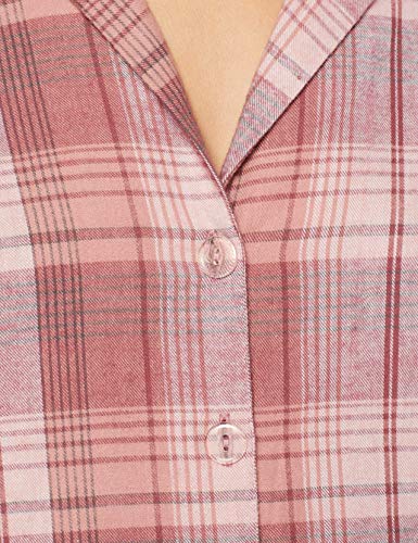 Marca Amazon - IRIS & LILLY Pijama de Modal Mujer, Rosa (Soft Pink&Berry), XS, Label: XS