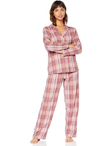 Marca Amazon - IRIS & LILLY Pijama de Modal Mujer, Rosa (Soft Pink&Berry), XS, Label: XS
