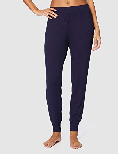 Marca Amazon - IRIS & LILLY Pijama Mujer, Azul (Martime Blue Martime Blue), L, Label: L