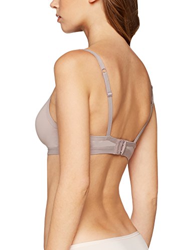 Marca Amazon - IRIS & LILLY Sujetador sin Aros con Relleno Mujer, Morado (Dusty Mauve), 95C, Label: 36C