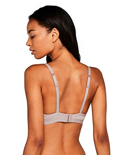 Marca Amazon - IRIS & LILLY Sujetador sin Aros con Relleno Mujer, Morado (Dusty Mauve), 95C, Label: 36C