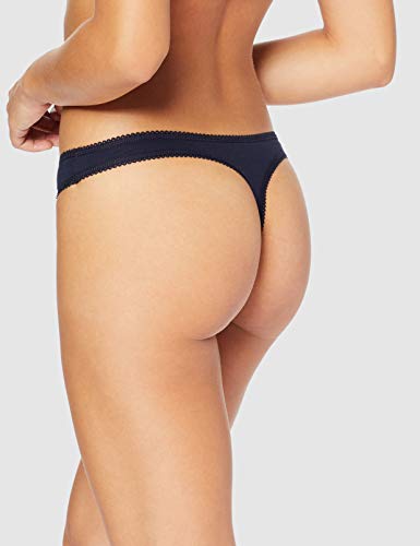 Marca Amazon - Iris & Lilly Tanga Mujer, Pack de 5, Azul (Navy Blazer), XL, Label: XL