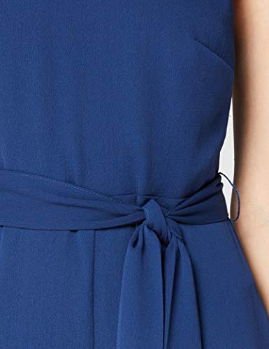 Marca Amazon - TRUTH & FABLE Mono de Noche sin Mangas Mujer, azul (marino), 42, Label: L