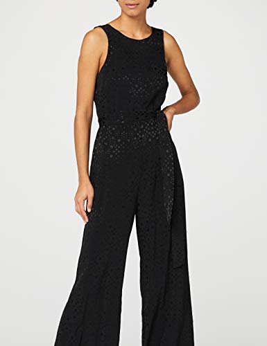 Marca Amazon - TRUTH & FABLE Mono de Noche sin Mangas Mujer, Negro (Black Black), 42, Label: L