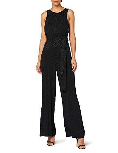 Marca Amazon - TRUTH & FABLE Mono de Noche sin Mangas Mujer, Negro (Black Black), 42, Label: L