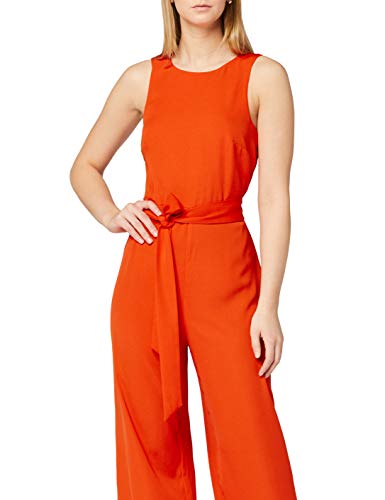 Marca Amazon - TRUTH & FABLE Mono de Noche sin Mangas Mujer, Rojo (Red), 34, Label: XXS