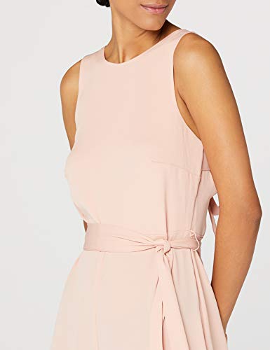 Marca Amazon - TRUTH & FABLE Mono de Noche sin Mangas Mujer, Rosa (Pink Soft Pink), 36, Label: XS