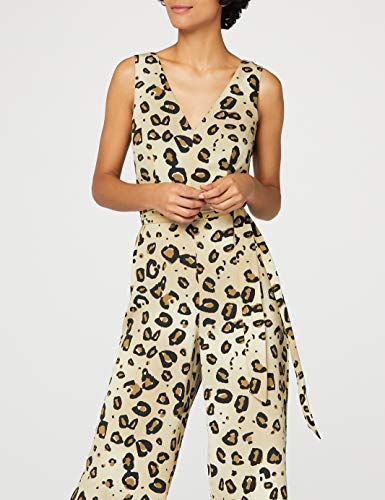 Marca Amazon - Truth & Fable Mono Estampado Animal Mujer, Multicolor (MULTICOLOUR MULTICOLOUR), 38, Label: S