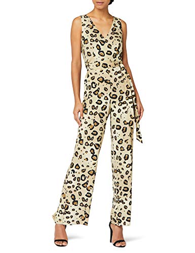 Marca Amazon - Truth & Fable Mono Estampado Animal Mujer, Multicolor (MULTICOLOUR MULTICOLOUR), 38, Label: S