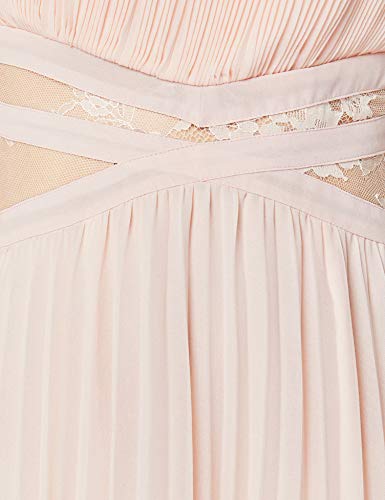 Marca Amazon - Truth & Fable Vestido Dama de Honor Maxi Mujer, Rosa (Pink Pink), 44, Label: XL