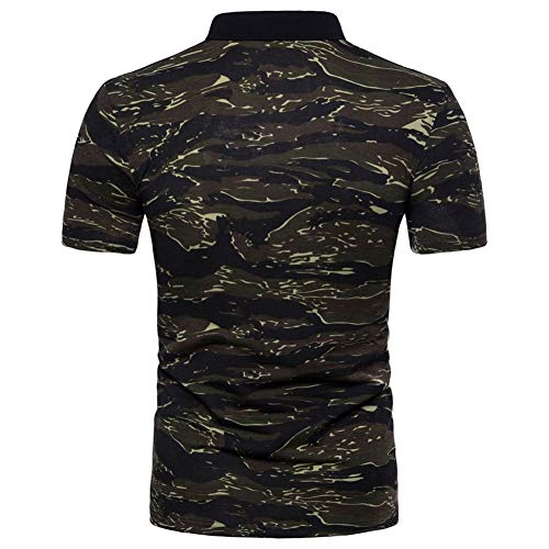 Mariisay Camisa De Polo De Los Chic Hombres De Casual Verano Casual Camuflaje Cuello Polo De Venta de Moda Manga Corta Camiseta Camisa De Polo Blusa Básica De La Manera Militar Tapas
