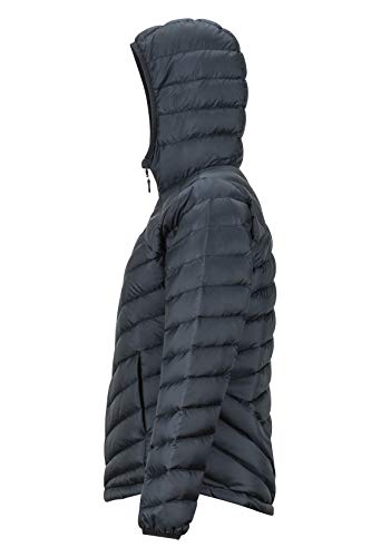 Marmot Wm's Highlander Hoody Chaqueta De Plumas Aislante Ligera, 700 Pulgadas Cúbicas, Chaqueta para Exteriores, Anorak Resistente Al Agua, Resistente Al Viento, Mujer, Black, M