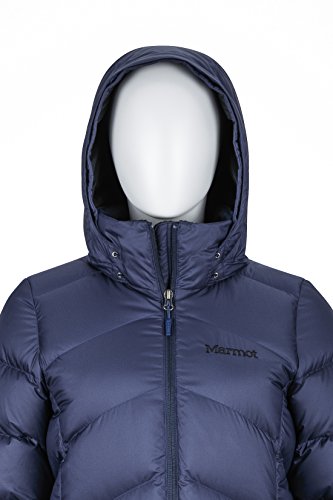 Marmot Wm's Montreaux Coat Chaqueta De Plumas Aislante Ligera, 700 Pulgadas Cúbicas, Abrigo para Exteriores, Anorak Resistente Al Agua, Resistente Al Viento, Mujer, Midnight Navy, S