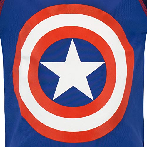 Marvel Bañador de Dos Piezas para niño [Capitán América] 2-3 años Azul