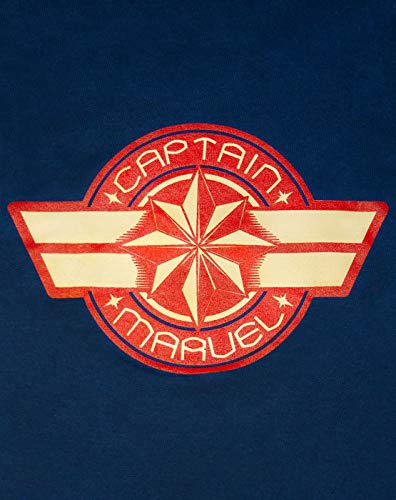 Marvel Manga Corta Armada Capitán Logotipo de Las Mujeres Camiseta