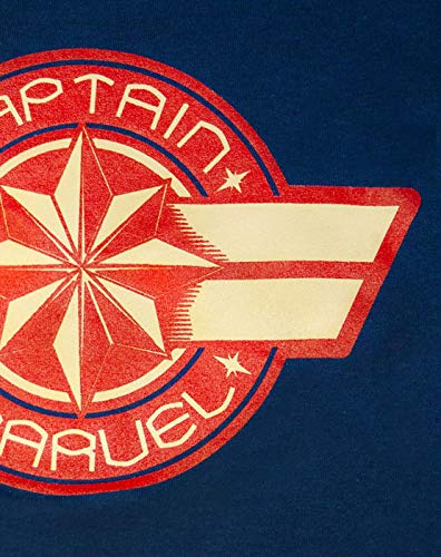 Marvel Manga Corta Armada Capitán Logotipo de Las Mujeres Camiseta