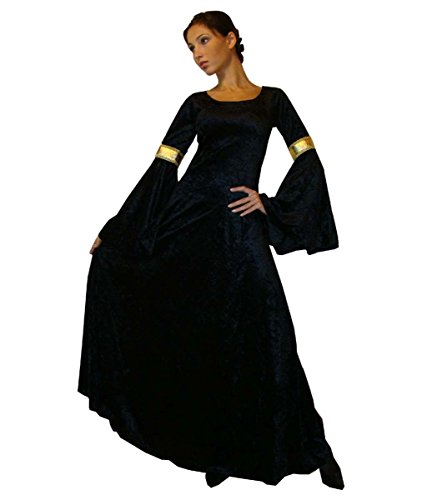 Maylynn 10923-M - Traje Medieval Elbentraum, Talla XL, Negro