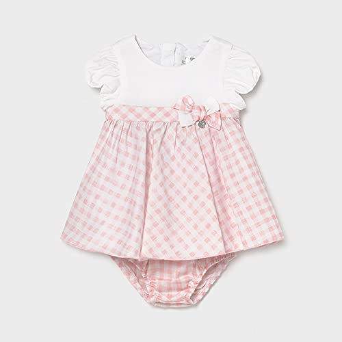 Mayoral Vestido Vichy Combinado Bebe Niña Candy 0-18 Meses (12 Meses)