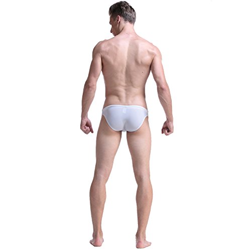 Meerway Bañadores de natación para Hombre Slip Surf Calzoncillos Cortos Trajes de Baño Cortos Cordón Adjustable