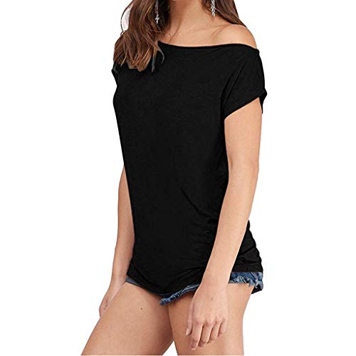 MEIbax Mujer Camiseta Tirantes Verano/Hombro sin Tirantes Color sólido/Mujeres Camisetas sin Mangas Tank Tops Dama Blusa Camisas Chaleco Deportiva Deporte Gimnasio Casual Suelta