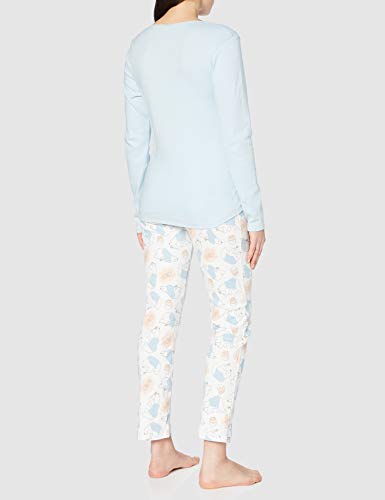 Melissa Brown AF.Honey.pyk Juego de Pijama, Bleu/Ecru.S para Mujer