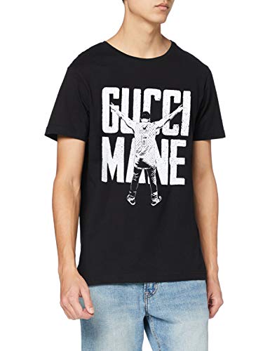 MERCHCODE Camiseta para Hombre Gucci Mane Victory, Hombre, Camiseta, MC104, Negro, Extra-Small