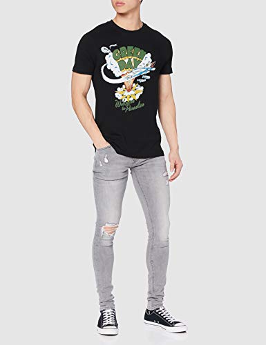 MERCHCODE Green Day Paradise - Camiseta para Hombre, Hombre, Camiseta, MC063, Negro, Extra-Large