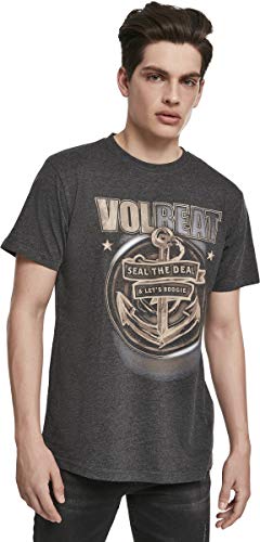 MERCHCODE Volbeat Seal The Deal tee 1012 - Camiseta de Manga Corta para Chico, Talla XL