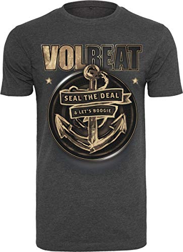 MERCHCODE Volbeat Seal The Deal tee 1012 - Camiseta de Manga Corta para Chico, Talla XL