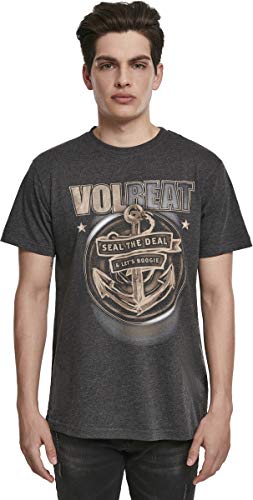 MERCHCODE Volbeat Seal The Deal tee 1012 - Camiseta de Manga Corta para Chico, Talla XL